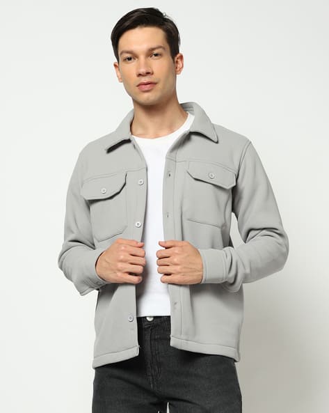 YOUSTA Men Panelled Regular Fit Utility Jacket - Image 1