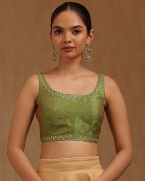 soch Women Embroidered Back Open Blouse -picture-32