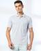 Men Checked Slim Fit Polo T-Shirt