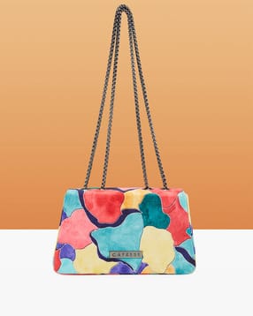 caprese Women Printed Sling Bag with Chain Strap-picture-21