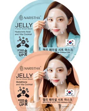 Jelly facial sheet mask with two essential science combo-image-0