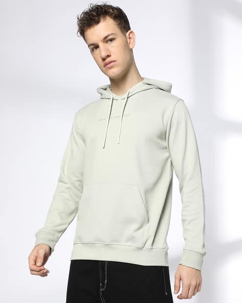 JOHN PLAYERS JEANS Men Brand Print Slim Fit Hoodie