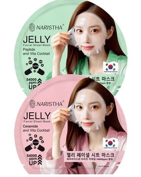 naristha Pack of 2 Jelly facial Sheet Masks-picture-19