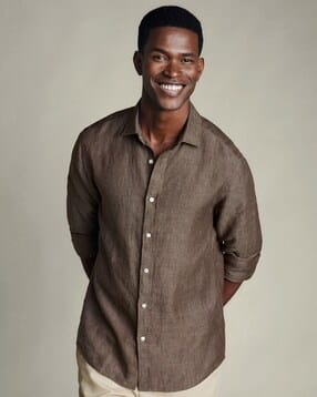 charles tyrwhitt Linen Slim Fit Shirt-picture-18
