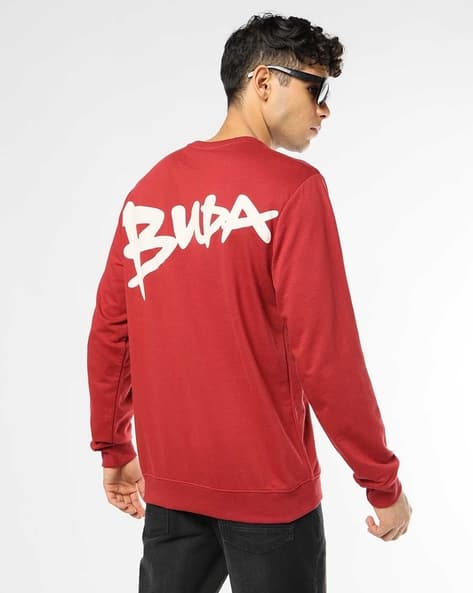 Buda Jeans Co Men Regular Fit Crew-Neck Sweatshirts
