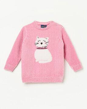juniors by lifestyle Girls Embroidered Pullover-picture-17