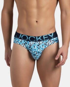 Men Printed Briefs with Ultrasoft Waistband-image-2