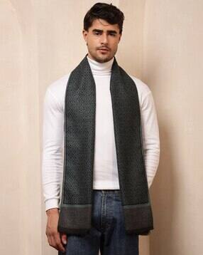 handicraft-palace Men Reversible Scarf with Frayed Hem-picture-19
