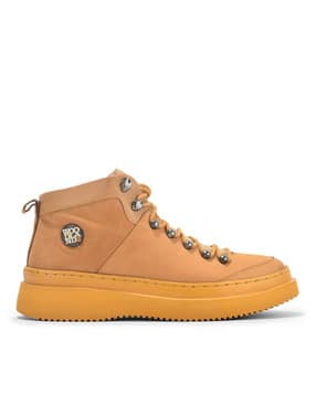 woodland Men Mid-Top Lace-Up Shoes-picture-12