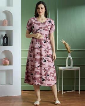 nightspree Women Printed Fit & Flare Dress-picture-10