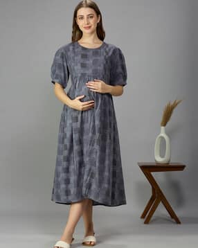 nightspree Women Geometric Print Fit & Flare Dress-picture-46