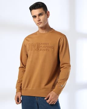 Men Brand Embossed Slim Fit Sweatshirt-image-17