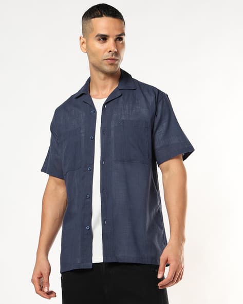 Buda Jeans Co Regular Fit Cotton Shirt with Patch Pockets