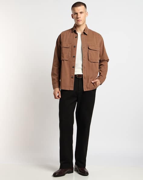 Altheory by AZORTE Men Over-Dyed Denim Overshirt