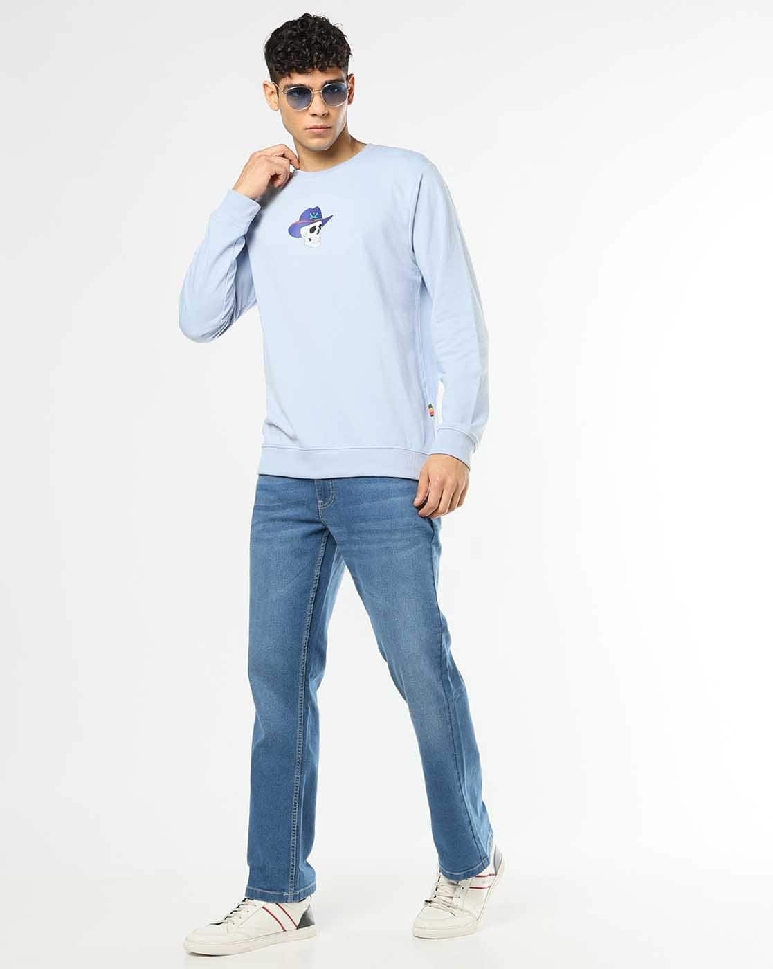 Buda Jeans Co Men Mid-Wash Bootcut Jeans For Men (Mid Blue, 36)