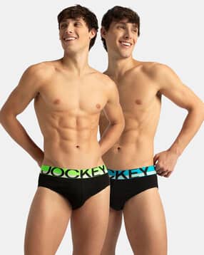 Men Pack of 2 Briefs with Ultrasoft Waistband-image-5