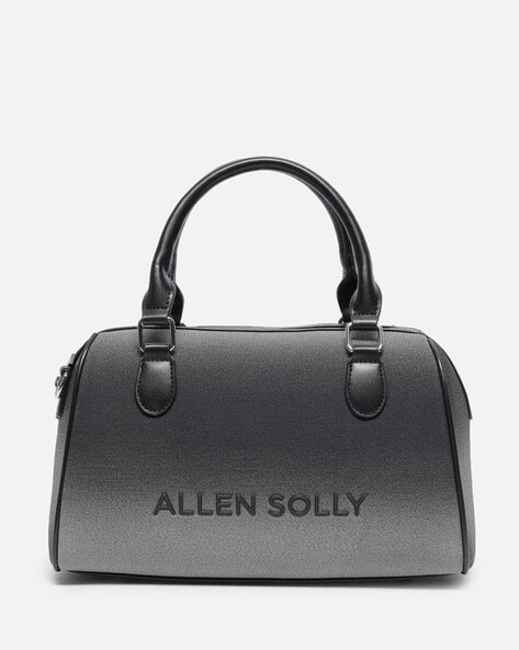 ALLEN SOLLY Women Logo Structured Handbag with Detachable Strap