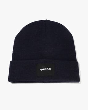 gas Men Logo Print Acrylic-Blend Beanie-picture-41