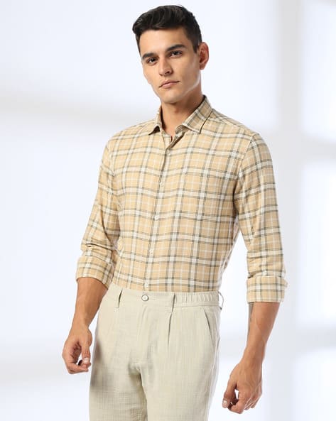 NETPLAY Men Checks Slim Fit Shirts