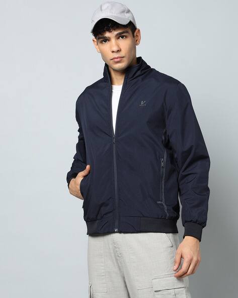Men Lightweight Slim Fit Zip-Front Windcheater Jacket
