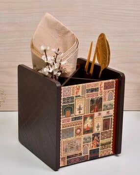 home sparkle Wood Compartment Cutlery Holder-picture-28