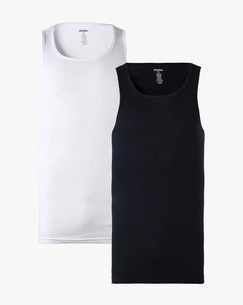 Buy Black White Vests for Men by YOUSTA Online