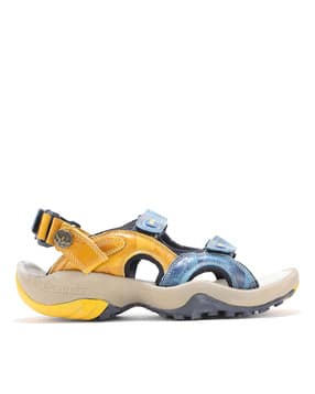 woodland Men Floater Sandals with Velcro Closure-picture-44