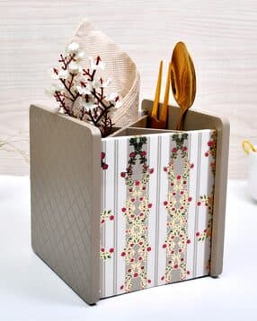 home sparkle Wood Compartment Cutlery Holder-picture-27