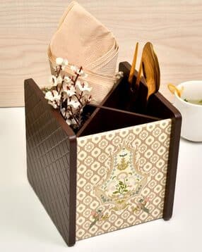 home sparkle Wood Compartment Cutlery Holder-picture-26