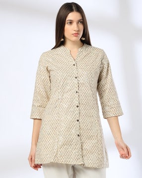 fusion Women Floral Print Relaxed Fit Tunic-picture-29