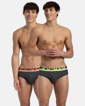 jockey Pack of 2 Super Combed Cotton Brief with Ultrasoft Waistband-FP01-picture-31