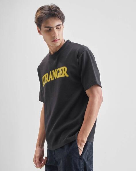 Highlander Men Typographic Print Relaxed Fit Round-Neck T-Shirt