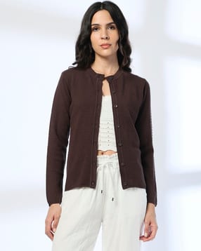 avaasa mix n' match Women Honeycomb Regular Fit Cardigan-picture-12