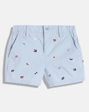 tommy hilfiger Boys Embroidered Regular Fit Bermuda Shorts-picture-37