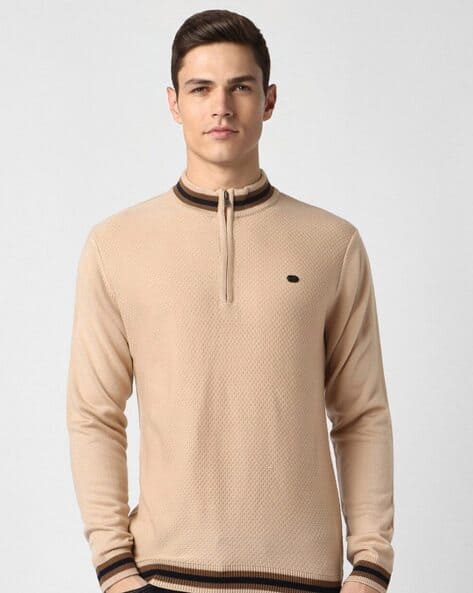 PETER ENGLAND CASUALS Men Patterned Regular Fit Pullover