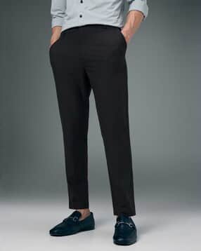 technosport Men Tapered Fit Flat-Front Trousers-picture-34