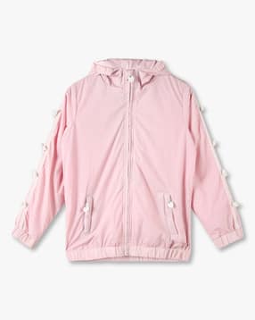 rio girls Girls Heart Charm Regular Fit Zip-Front Hooded Jacket-picture-36