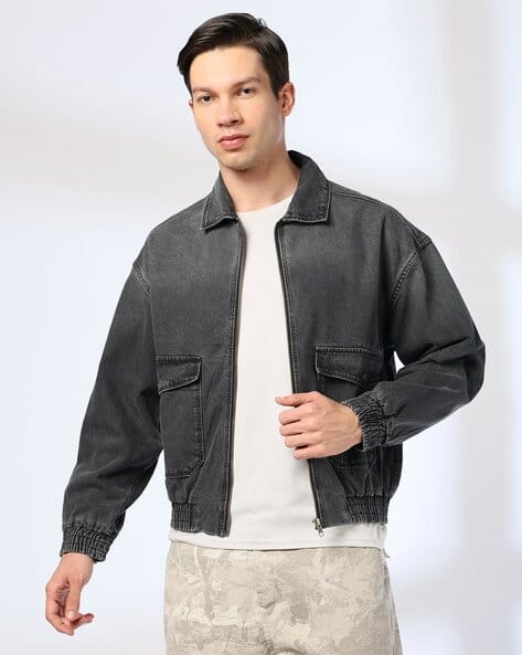 【Age Old】 FORT dead stock denim Jacket Buy DNMX Men Washed Regular Fit Denim Jacket Online | Ajio.com