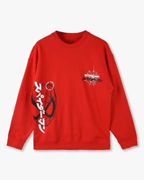 yb dnmx Boys Printed Round-Neck Boxy Fit Sweatshirt-picture-19