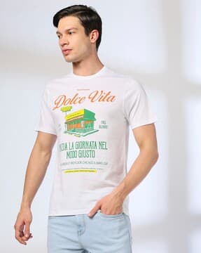 Buy White Tshirts for Men by DNMX Online | Ajio.com