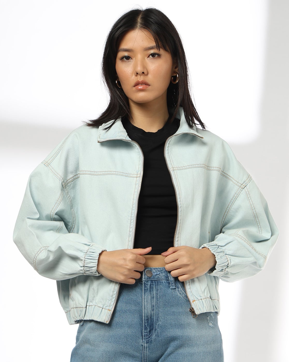 Buy DNMX Women Washed Tailored Fit Den Online | Ajio.com