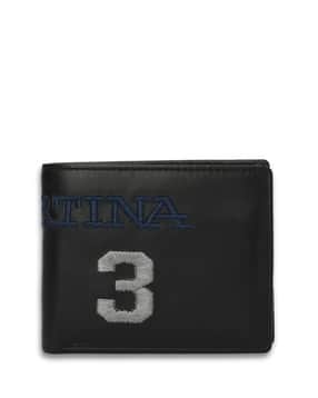 la martina Men Brand Embroidered Leather Bi-Fold Wallet-picture-26