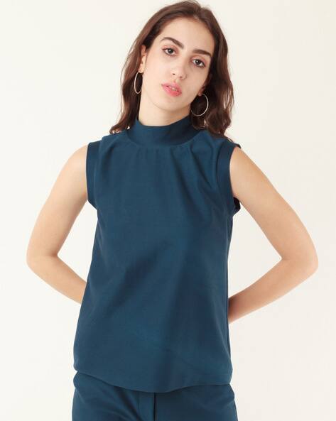Zink London High-Neck Sleeveless Top