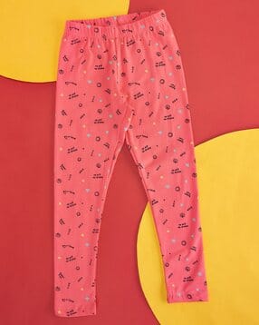 pantaloons junior Girls Cotton Self-design Leggings-picture-13