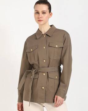 tommy hilfiger Regular Fit Cotton Spread Collar Jacket-picture-12