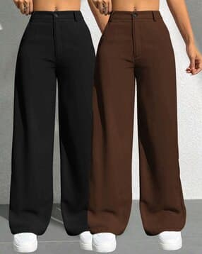 Women Mid-Rise Relaxed Fit Pants
