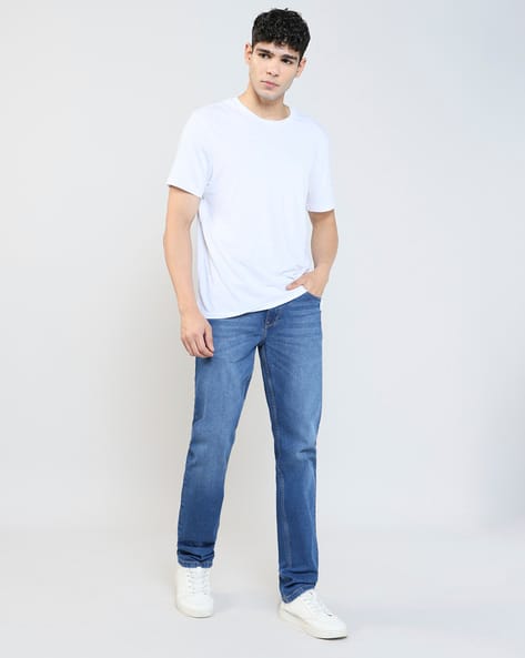 Lee Cooper Men Arthur Mid-Wash Straight Jeans