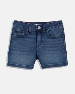 Girls Solid Regular Fit Cotton Shorts-image-9