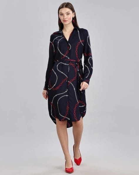 TOMMY HILFIGER Graphic Shirt Dress