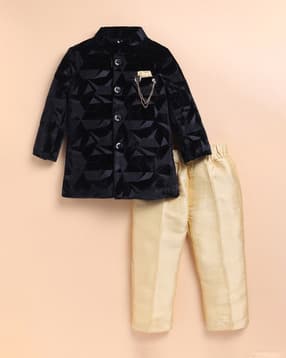little collars Boys 2-Piece Sherwani & Pyjama Set -picture-46